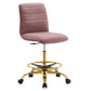 Ripple Armless Performance Velvet Drafting Chair By Modway - EEI-4976 | Office Chairs | Modishstore - 9