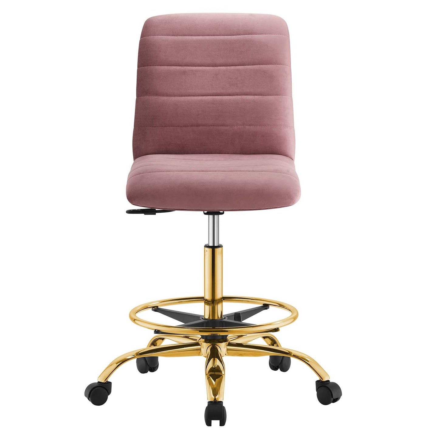 Ripple Armless Performance Velvet Drafting Chair By Modway - EEI-4976 | Office Chairs | Modishstore - 12