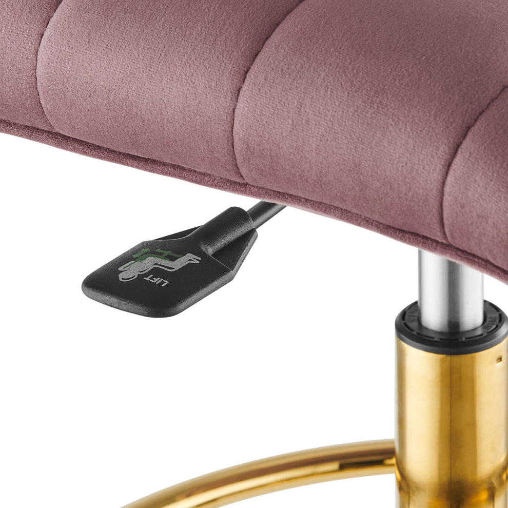 Ripple Armless Performance Velvet Drafting Chair By Modway - EEI-4976 | Office Chairs | Modishstore - 13