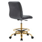 Ripple Armless Performance Velvet Drafting Chair By Modway - EEI-4976 | Office Chairs | Modishstore - 19