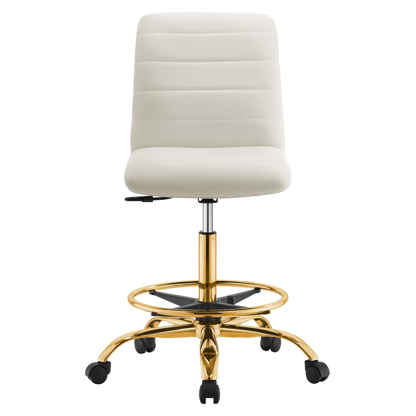 Ripple Armless Performance Velvet Drafting Chair By Modway - EEI-4976 | Office Chairs | Modishstore - 28