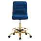 Ripple Armless Performance Velvet Drafting Chair By Modway - EEI-4976 | Office Chairs | Modishstore - 36