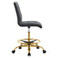Prim Armless Performance Velvet Drafting Chair By Modway - EEI-4977 | Office Chairs | Modishstore - 18