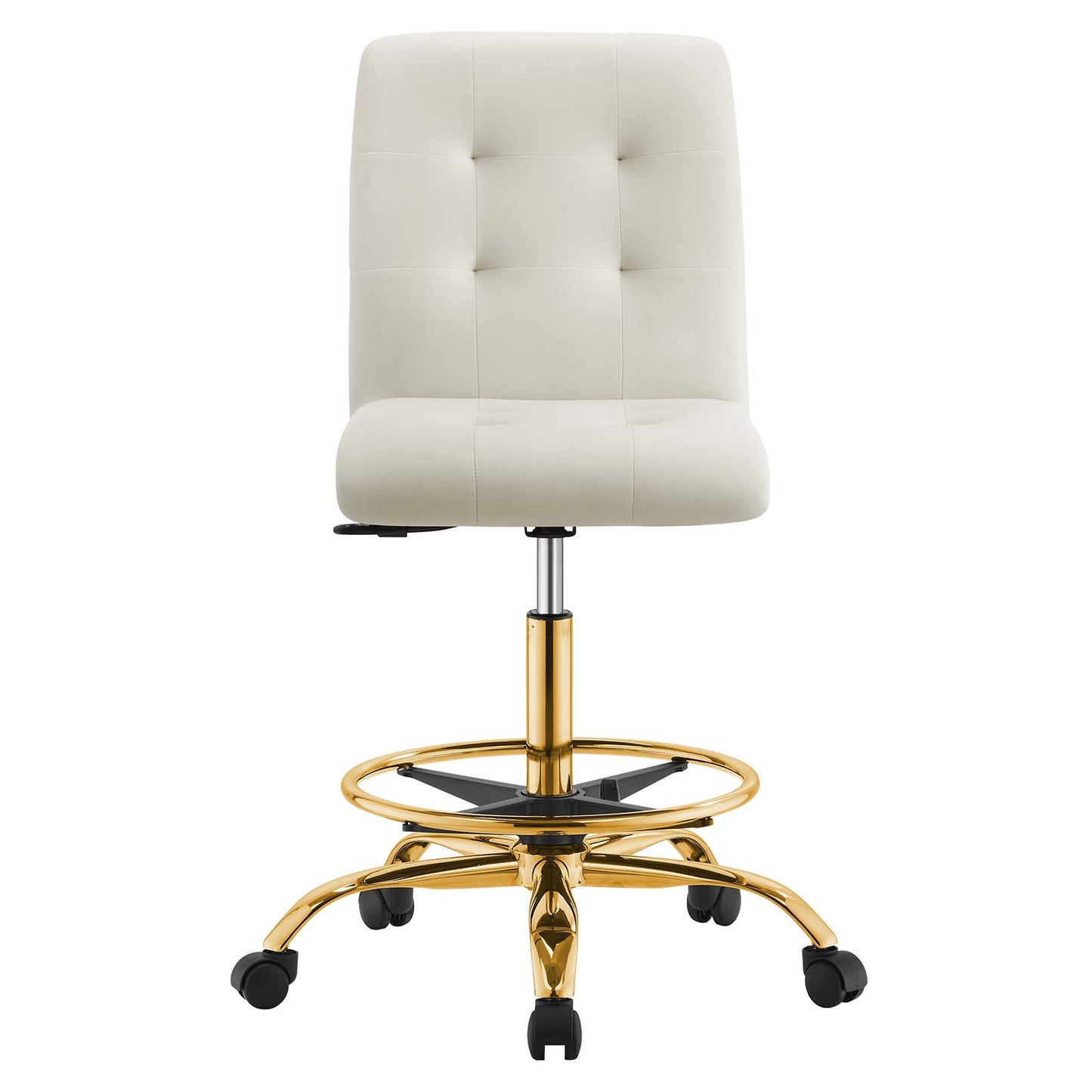Prim Armless Performance Velvet Drafting Chair By Modway - EEI-4977 | Office Chairs | Modishstore - 28