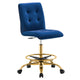 Prim Armless Performance Velvet Drafting Chair By Modway - EEI-4977 | Office Chairs | Modishstore - 33