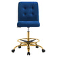 Prim Armless Performance Velvet Drafting Chair By Modway - EEI-4977 | Office Chairs | Modishstore - 36