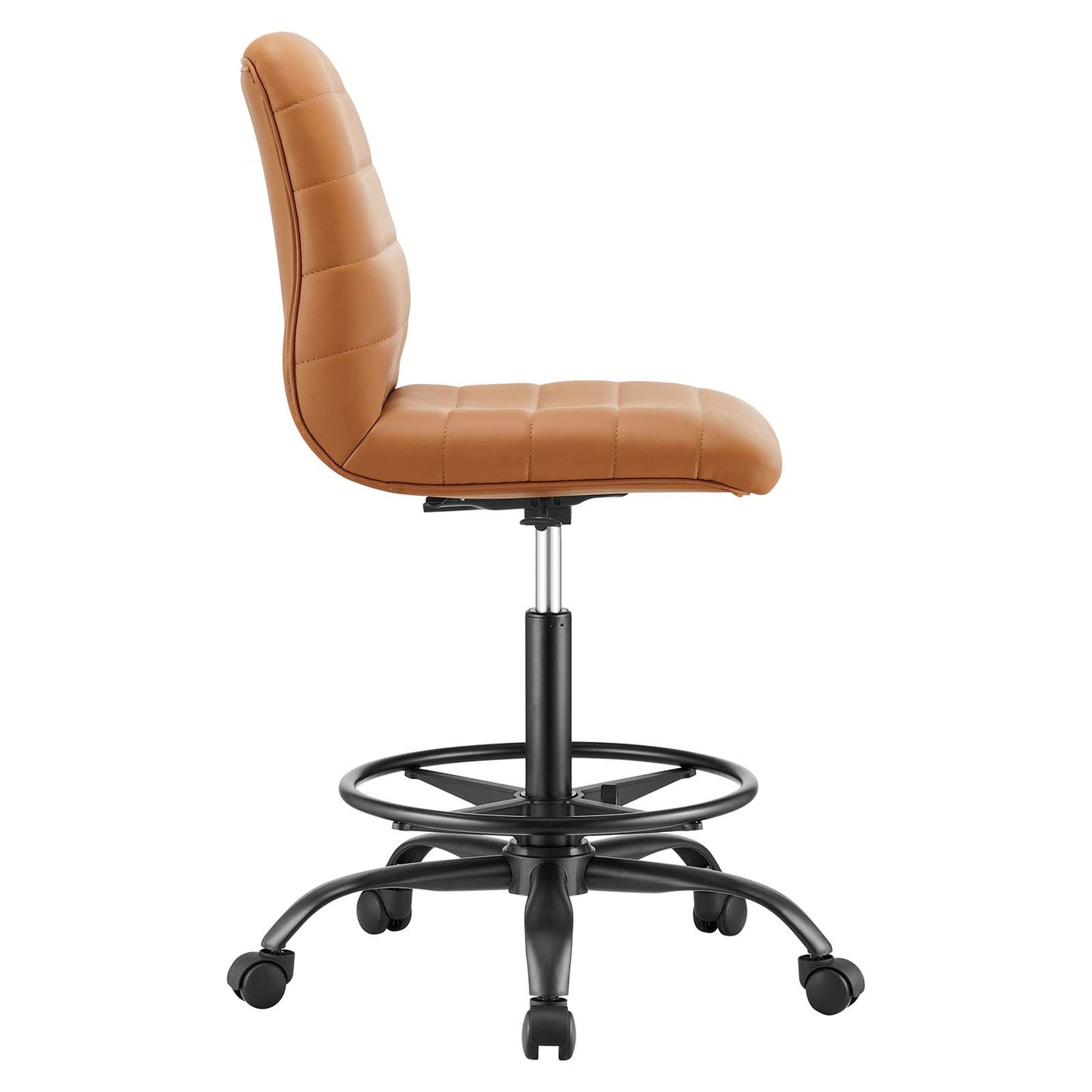 Ripple Armless Vegan Leather Drafting Chair By Modway - EEI-4978 | Office Chairs | Modishstore - 10
