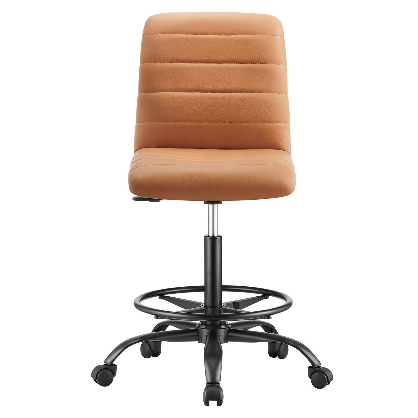 Ripple Armless Vegan Leather Drafting Chair By Modway - EEI-4978 | Office Chairs | Modishstore - 12