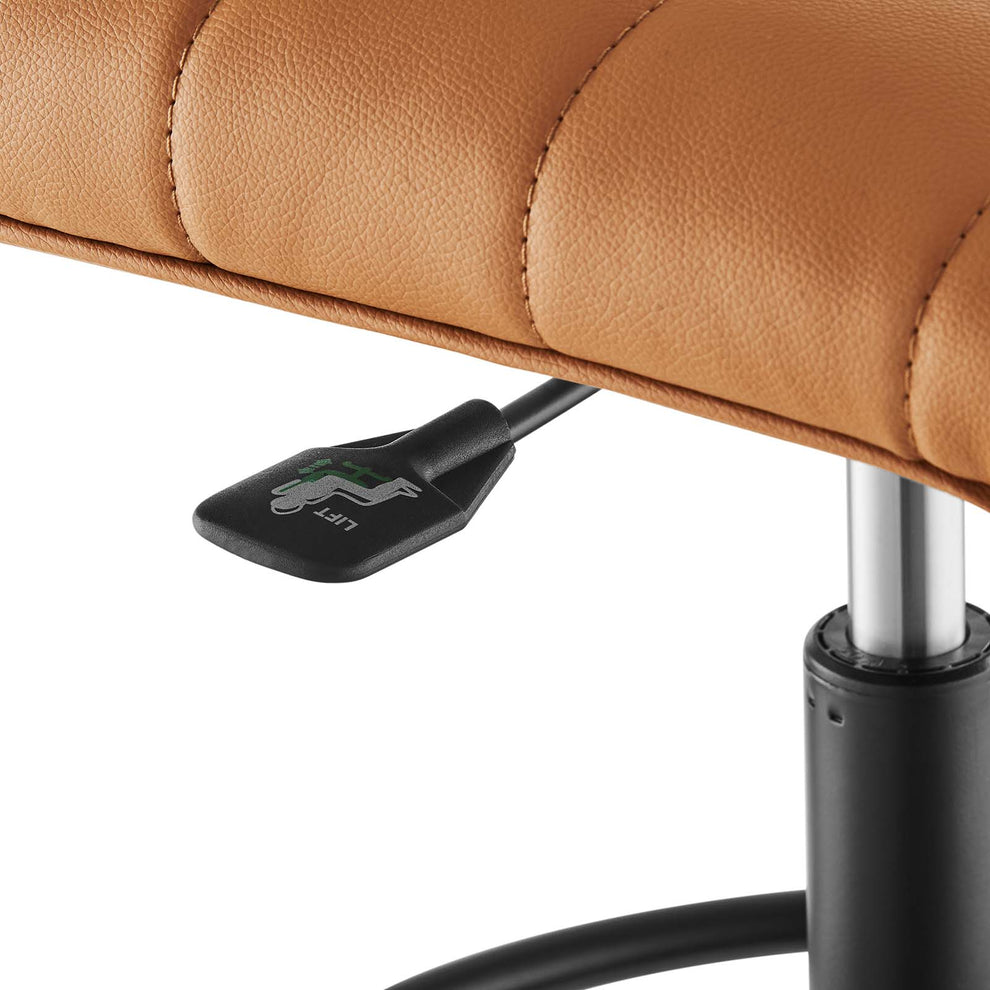 Ripple Armless Vegan Leather Drafting Chair By Modway - EEI-4978 | Office Chairs | Modishstore - 13