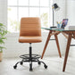 Ripple Armless Vegan Leather Drafting Chair By Modway - EEI-4978 | Office Chairs | Modishstore - 16