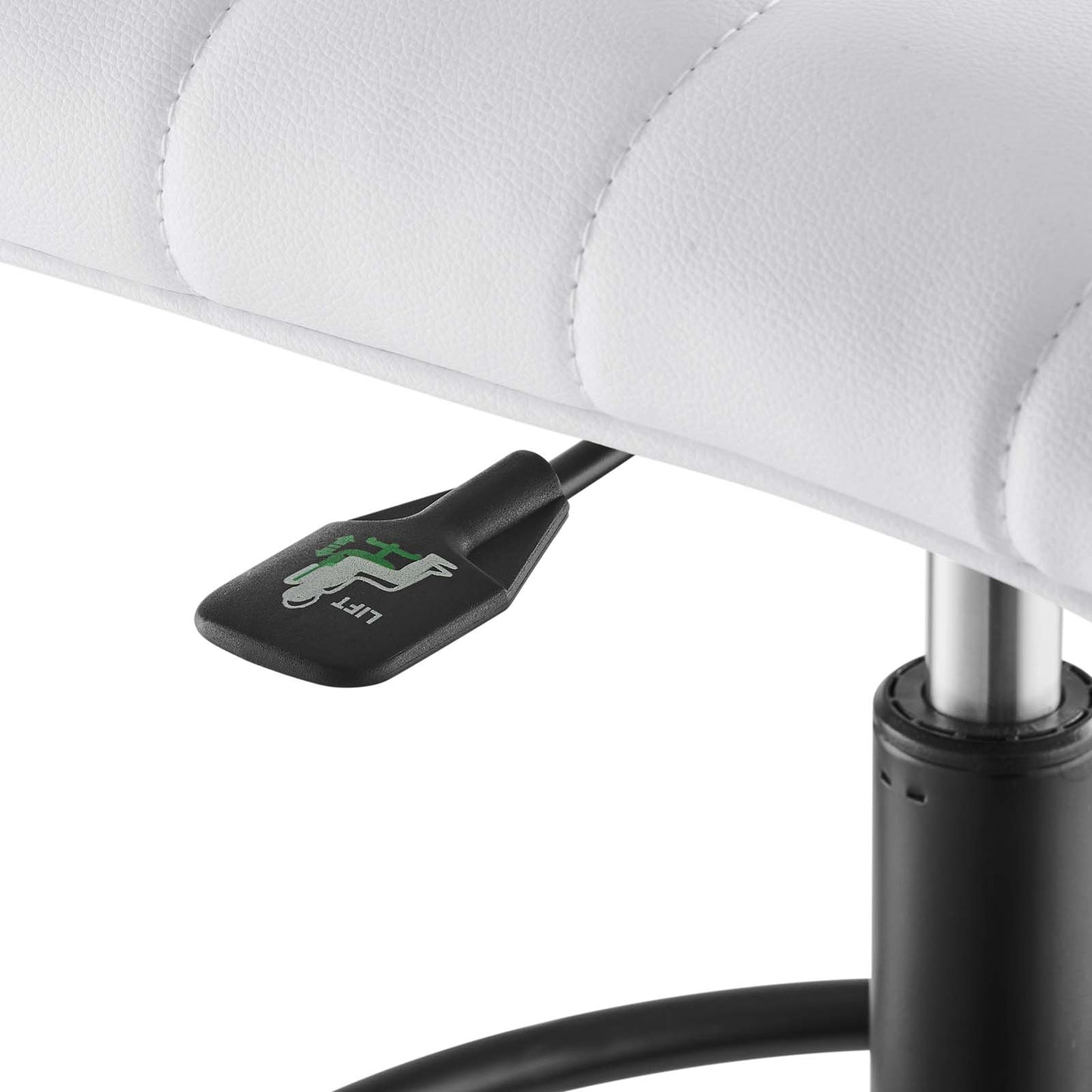 Ripple Armless Vegan Leather Drafting Chair By Modway - EEI-4978 | Office Chairs | Modishstore - 21