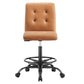 Prim Armless Vegan Leather Drafting Chair By Modway - EEI-4979 | Office Chairs | Modishstore - 12