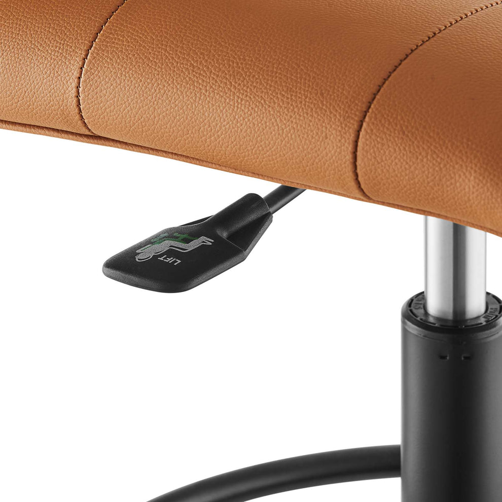 Prim Armless Vegan Leather Drafting Chair By Modway - EEI-4979 | Office Chairs | Modishstore - 13