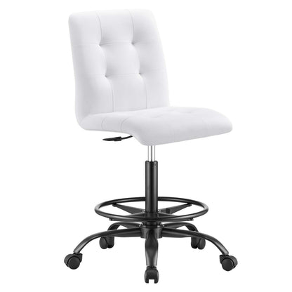 Prim Armless Vegan Leather Drafting Chair By Modway - EEI-4979 | Office Chairs | Modishstore - 17