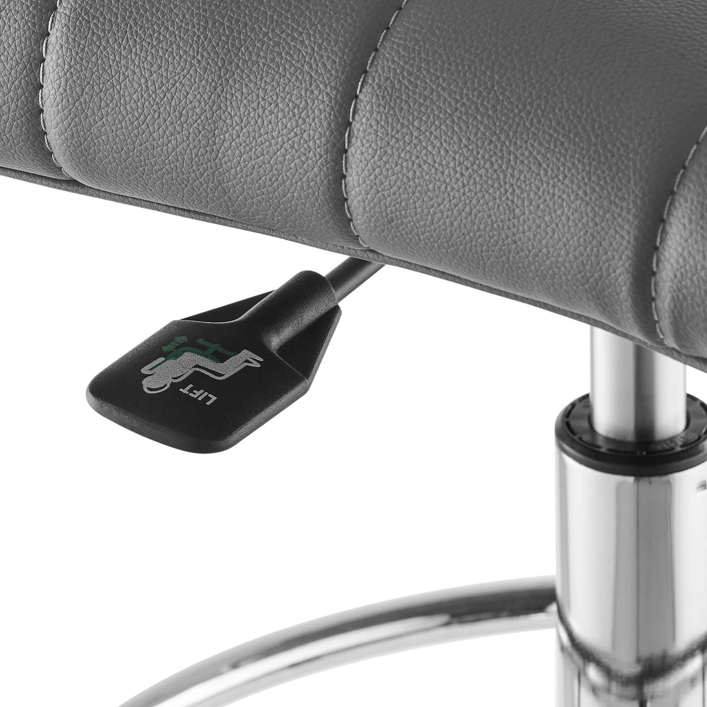 Ripple Armless Vegan Leather Drafting Chair By Modway - EEI-4980 | Office Chairs | Modishstore - 13