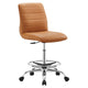 Ripple Armless Vegan Leather Drafting Chair By Modway - EEI-4980 | Office Chairs | Modishstore - 25