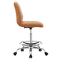 Ripple Armless Vegan Leather Drafting Chair By Modway - EEI-4980 | Office Chairs | Modishstore - 26
