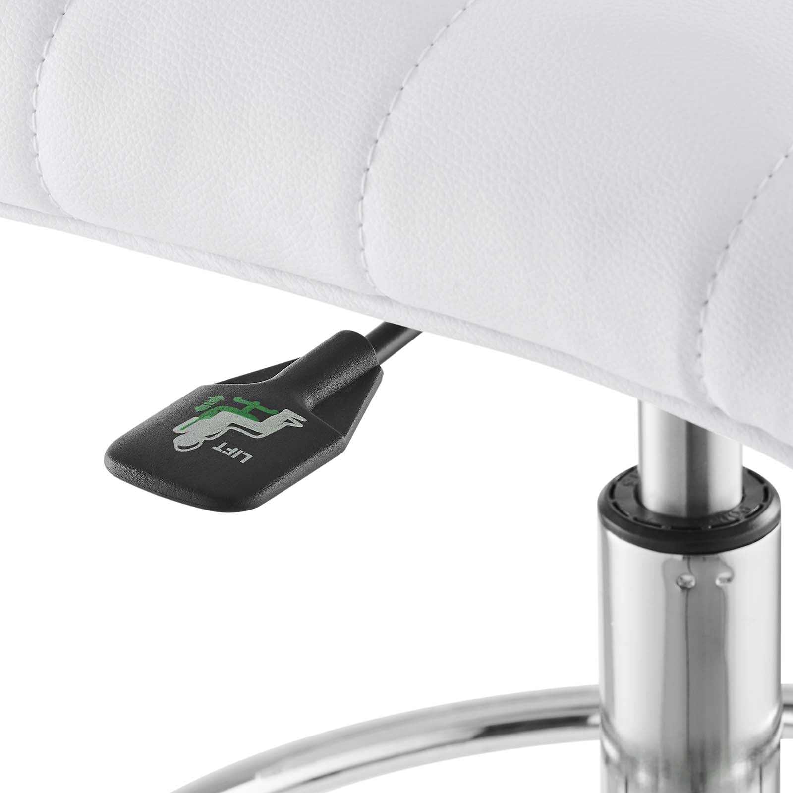 Ripple Armless Vegan Leather Drafting Chair By Modway - EEI-4980 | Office Chairs | Modishstore - 37