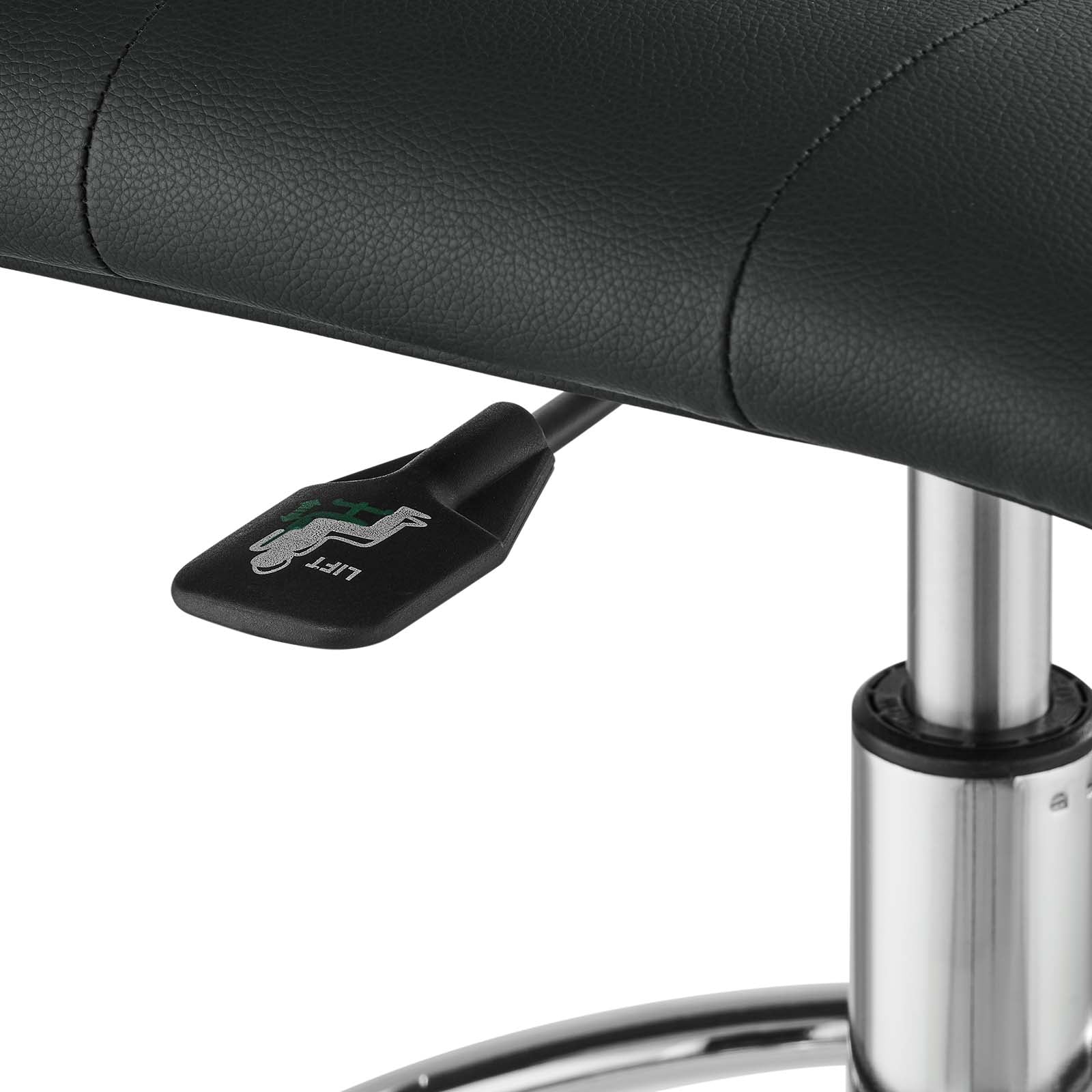 Prim Armless Vegan Leather Drafting Chair By Modway - EEI-4981 | Office Chairs | Modishstore - 6