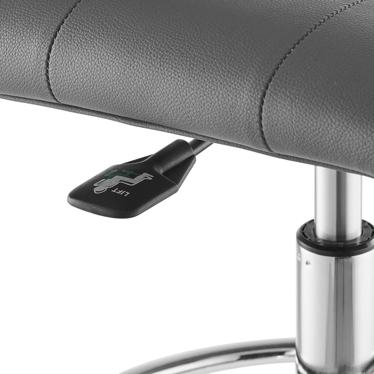 Prim Armless Vegan Leather Drafting Chair By Modway - EEI-4981 | Office Chairs | Modishstore - 13