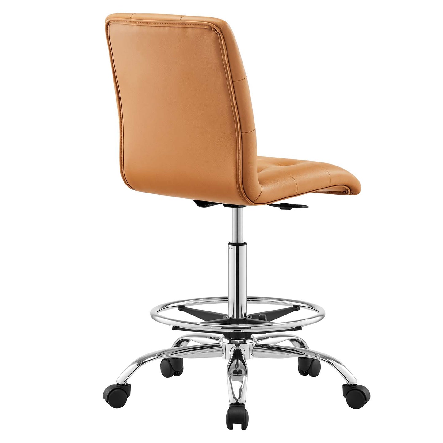 Prim Armless Vegan Leather Drafting Chair By Modway - EEI-4981 | Office Chairs | Modishstore - 27