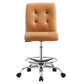 Prim Armless Vegan Leather Drafting Chair By Modway - EEI-4981 | Office Chairs | Modishstore - 28