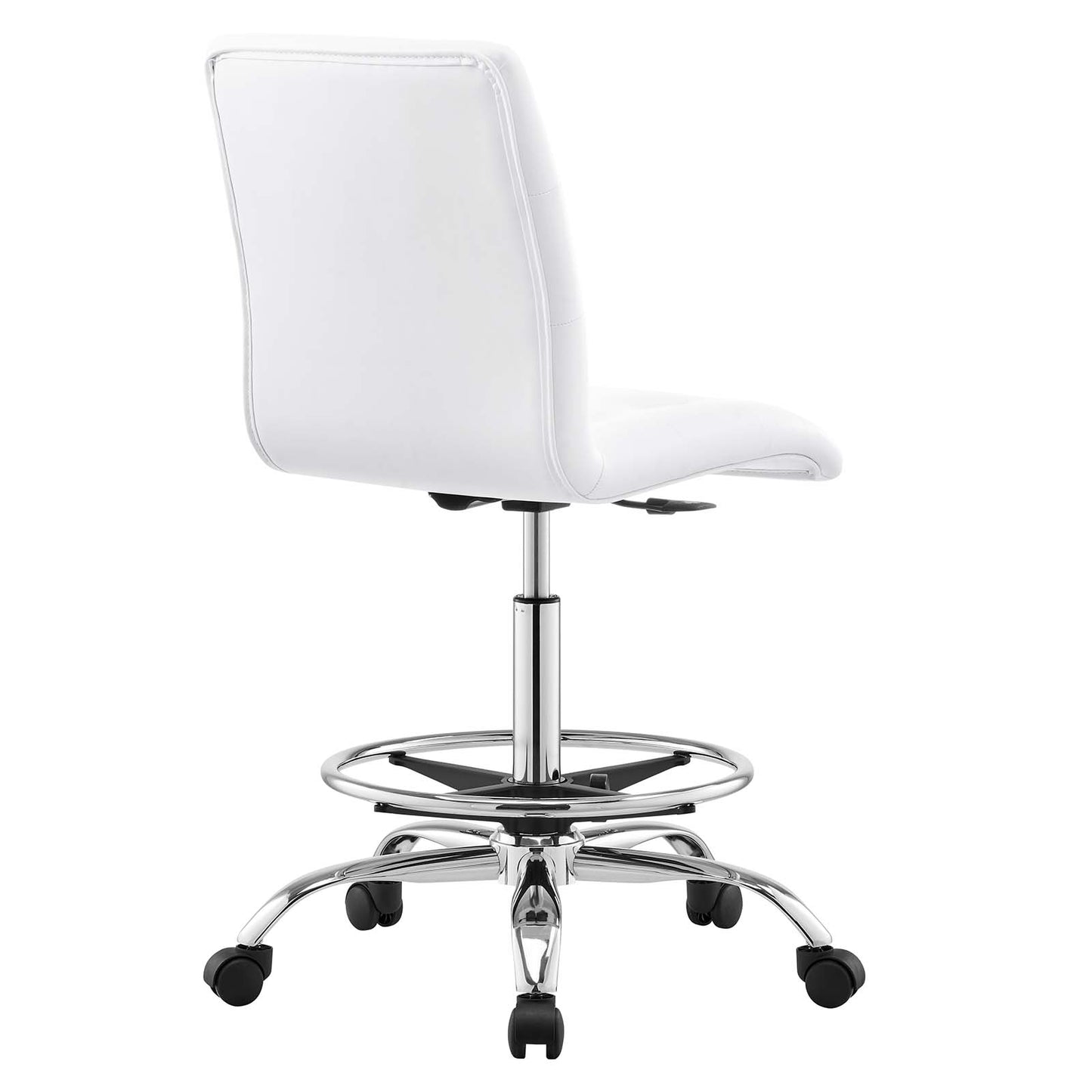 Prim Armless Vegan Leather Drafting Chair By Modway - EEI-4981 | Office Chairs | Modishstore - 35