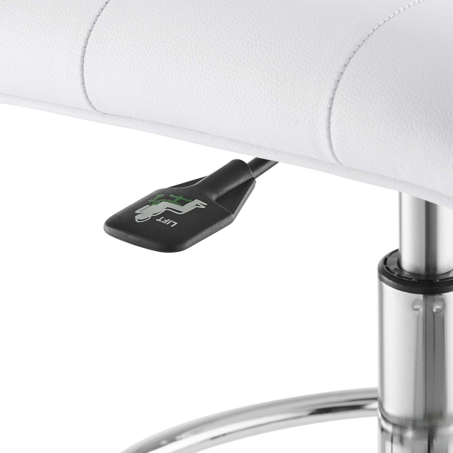 Prim Armless Vegan Leather Drafting Chair By Modway - EEI-4981 | Office Chairs | Modishstore - 37