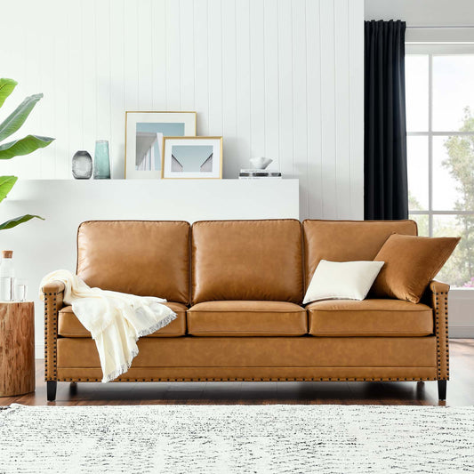 Modway Ashton Vegan Leather Sofa | Sofas | Modishstore