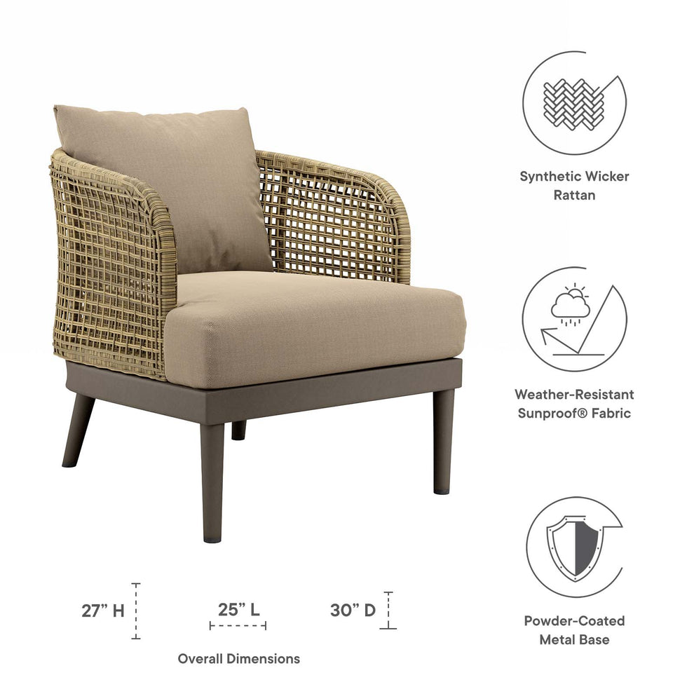 Meadow Outdoor Patio Armchair By Modway - EEI-4986 | Outdoor Chairs | Modishstore - 6