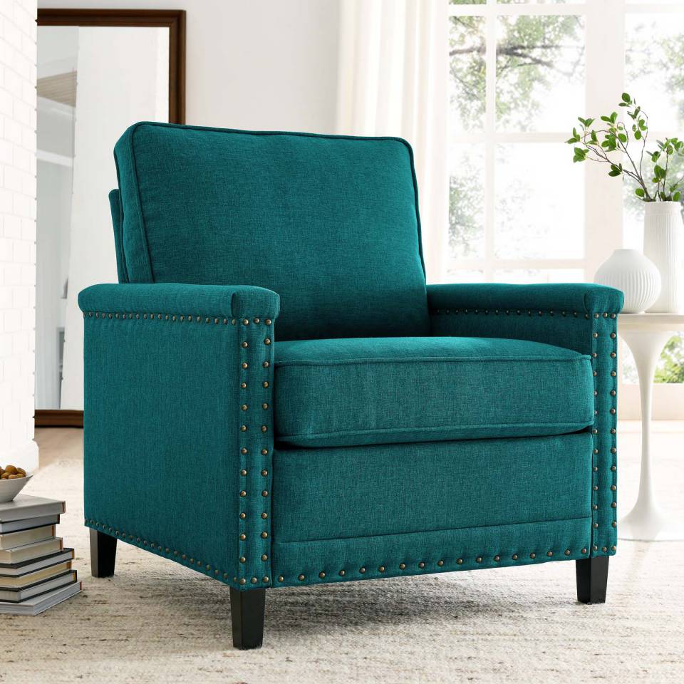 Modway Ashton Upholstered Fabric Armchair | Armchairs | Modishstore-17