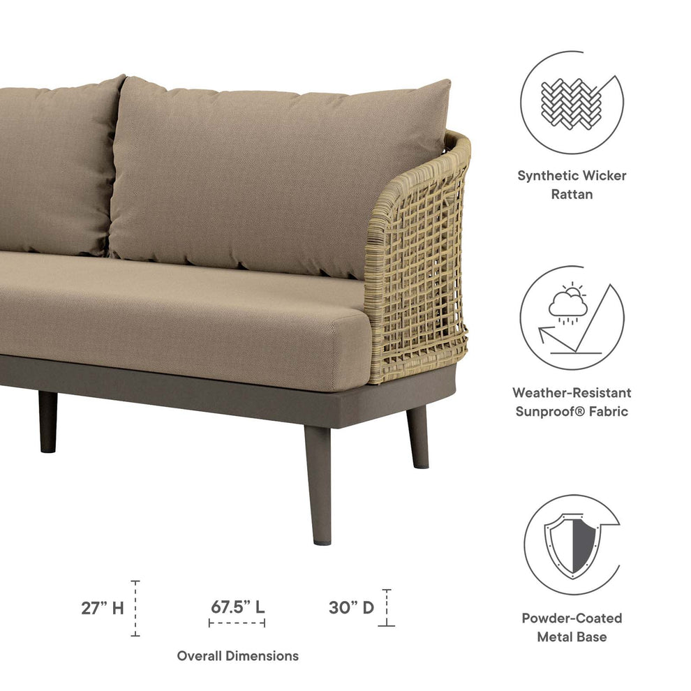 Meadow Outdoor Patio Sofa By Modway - EEI-4989 | Outdoor Sofas, Loveseats & Sectionals | Modishstore - 6