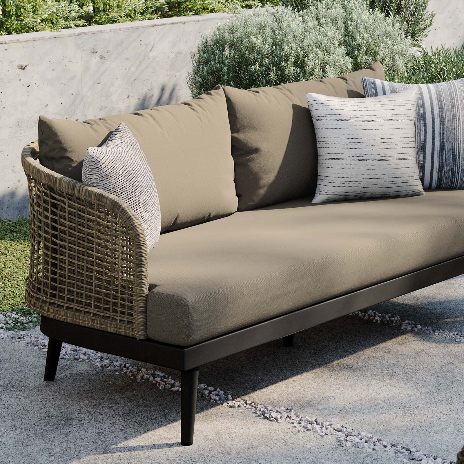 Meadow Outdoor Patio Sofa By Modway - EEI-4989 | Outdoor Sofas, Loveseats & Sectionals | Modishstore - 7
