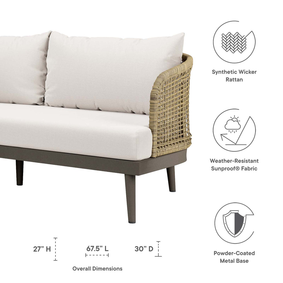 Meadow Outdoor Patio Sofa By Modway - EEI-4989 | Outdoor Sofas, Loveseats & Sectionals | Modishstore - 12