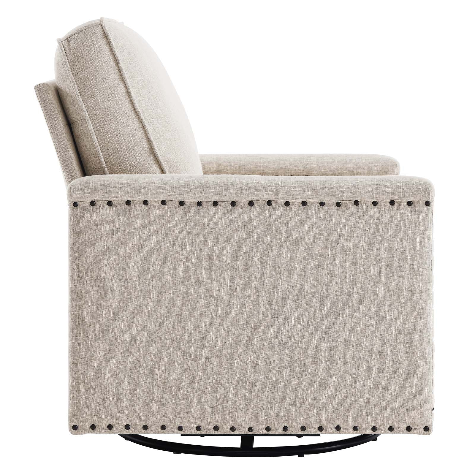 Modway Ashton Upholstered Fabric Swivel Chair | Sofas | Modishstore-7