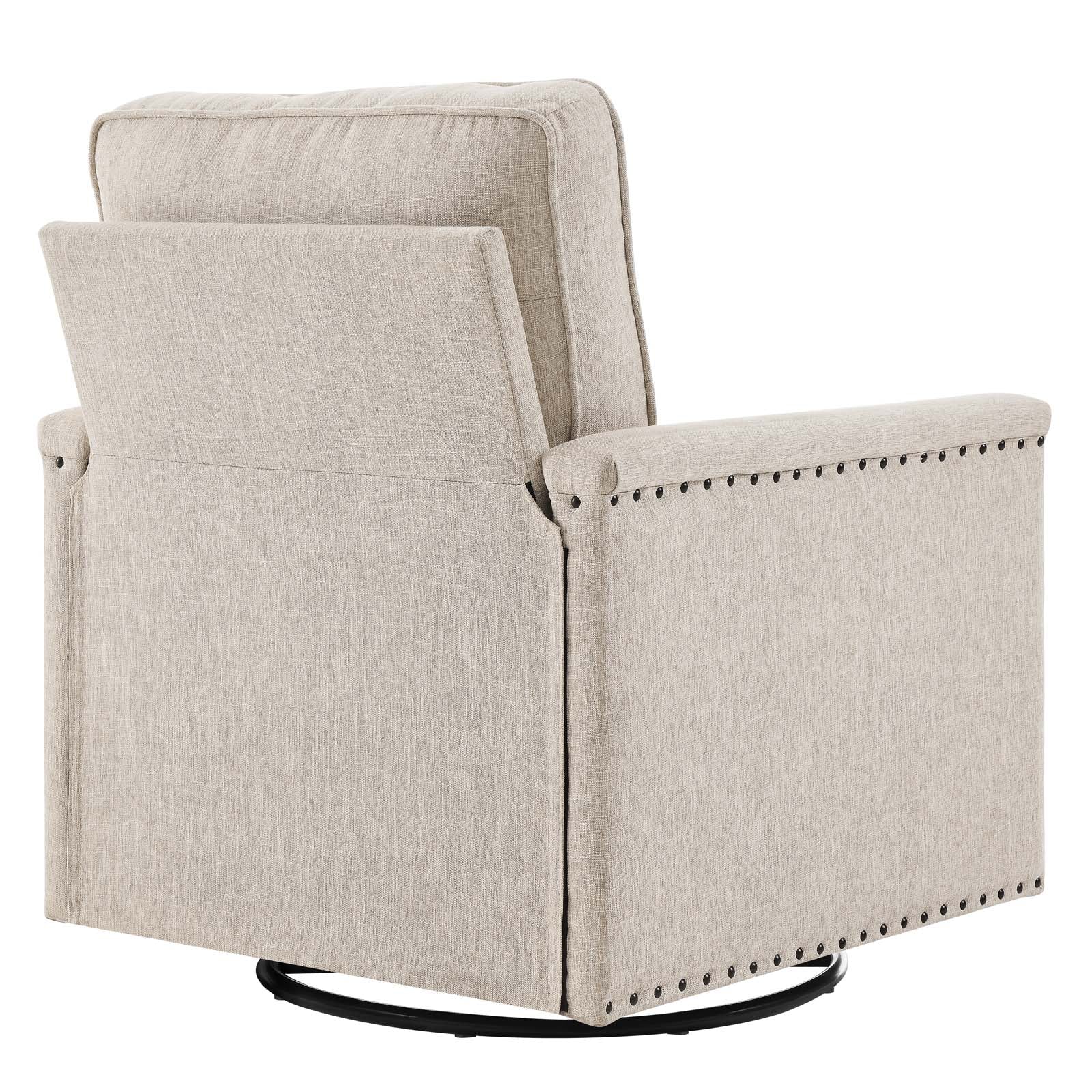 Modway Ashton Upholstered Fabric Swivel Chair | Sofas | Modishstore-8