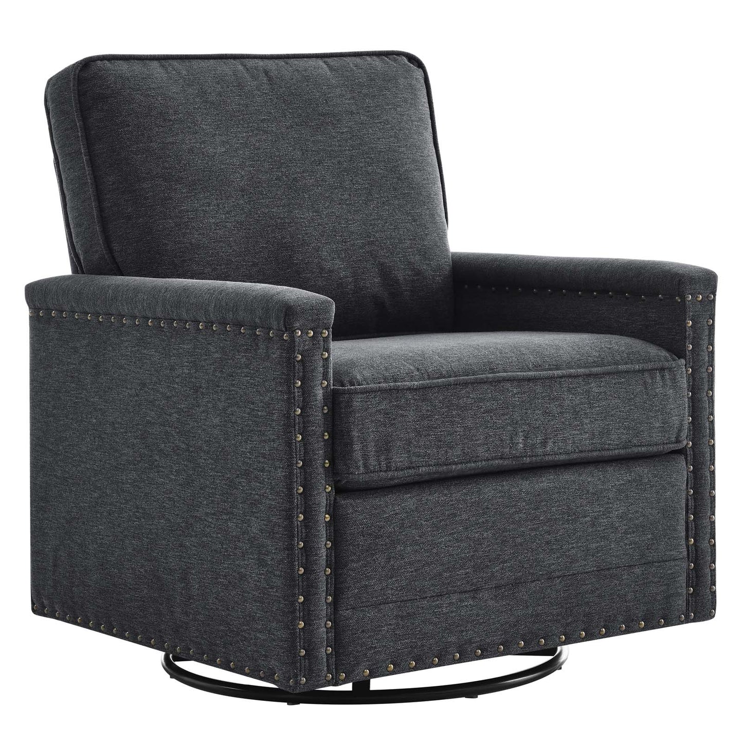 Modway Ashton Upholstered Fabric Swivel Chair | Sofas | Modishstore-10
