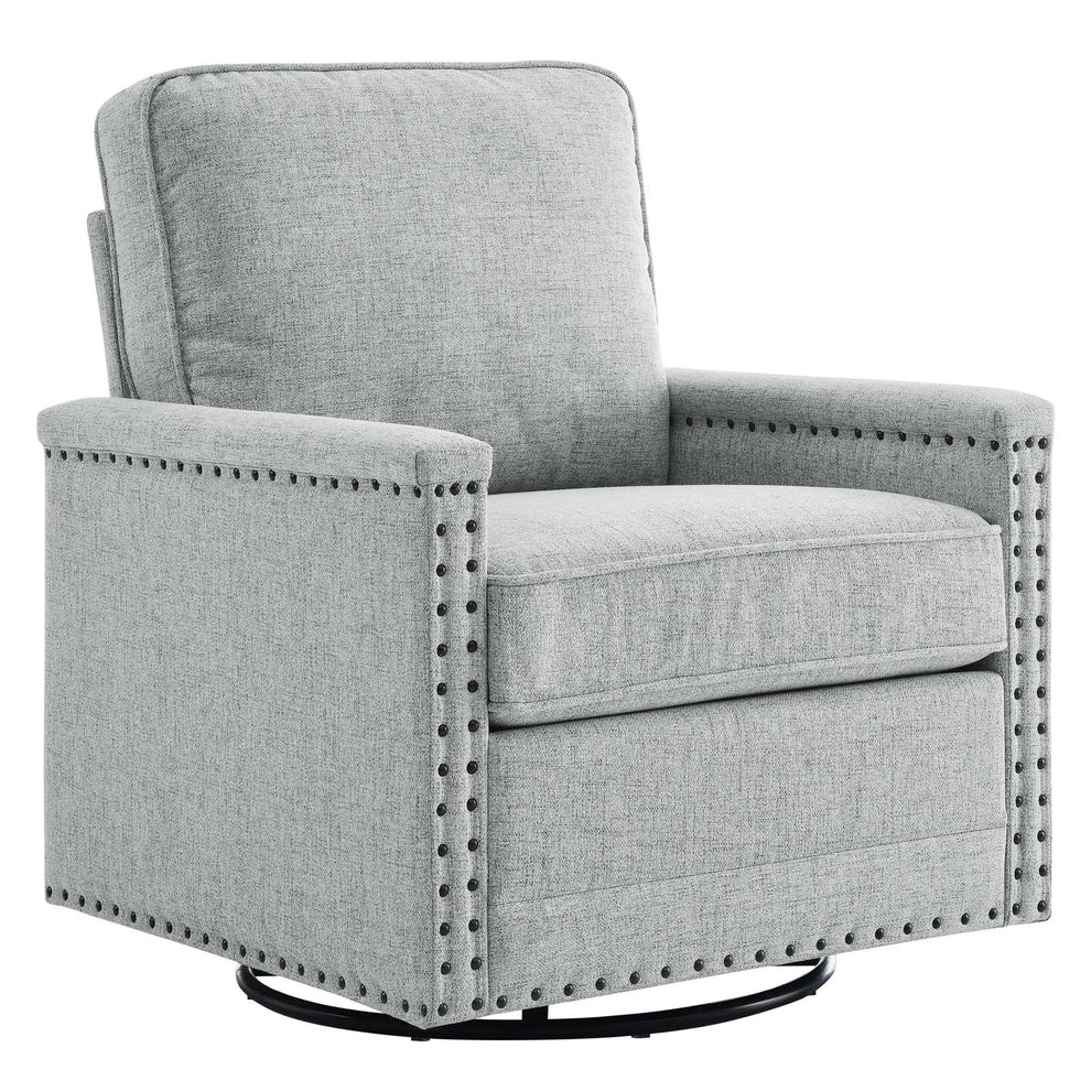 Modway Ashton Upholstered Fabric Swivel Chair - EEI-4991 | Sofas | Modishstore - 15