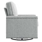 Modway Ashton Upholstered Fabric Swivel Chair | Sofas | Modishstore-16