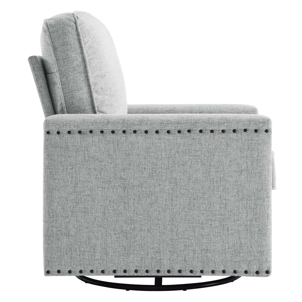 Modway Ashton Upholstered Fabric Swivel Chair - EEI-4991 | Sofas | Modishstore - 16