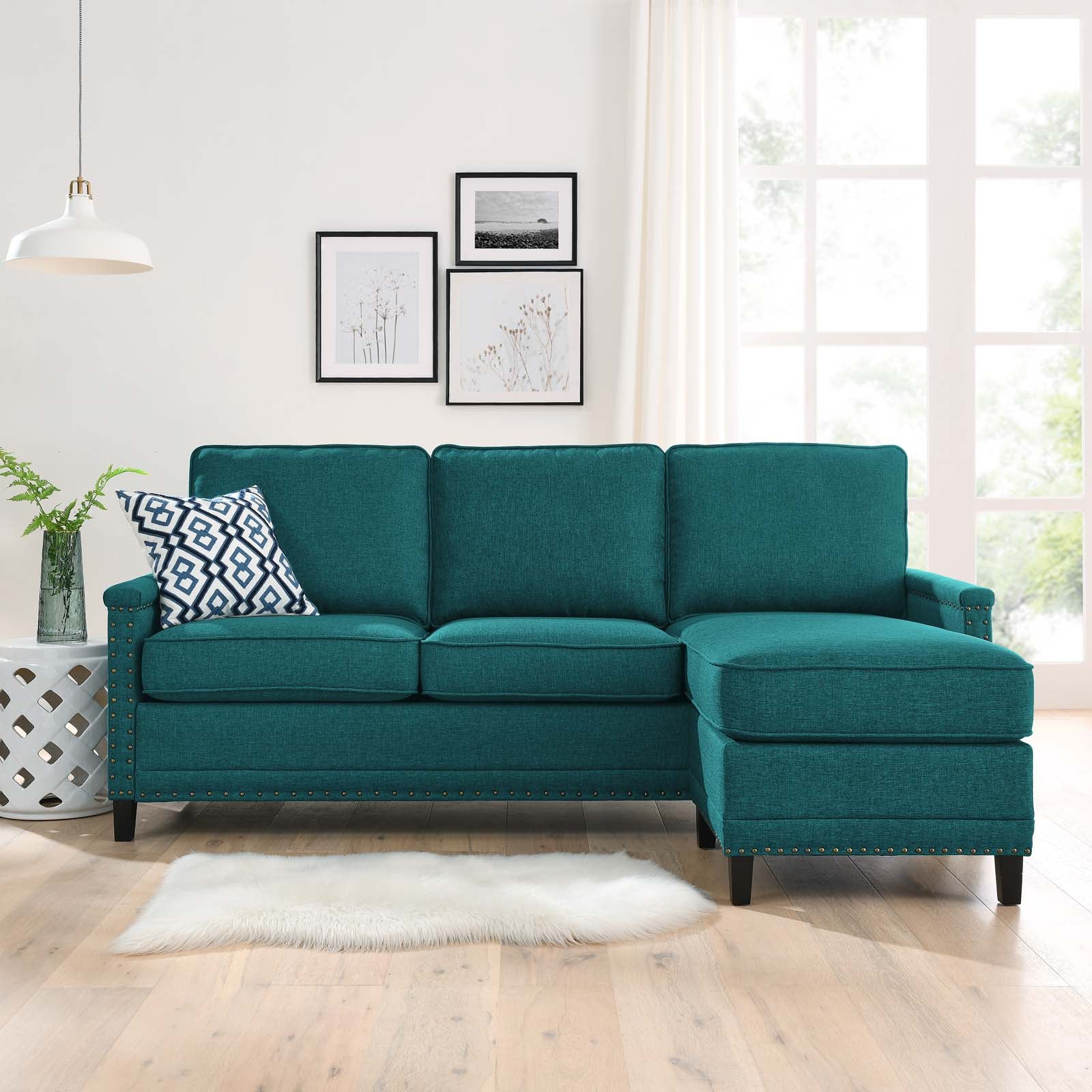 Modway Ashton Upholstered Fabric Sectional Sofa | Outdoor Sofas, Loveseats & Sectionals | Modishstore-14