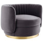 Embrace Tufted Performance Velvet Performance Velvet Swivel Chair By Modway - EEI-4997 | Armchairs | Modishstore - 2