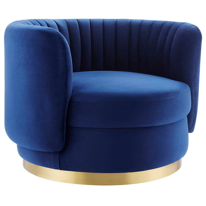 Embrace Tufted Performance Velvet Performance Velvet Swivel Chair By Modway - EEI-4997 | Armchairs | Modishstore - 9
