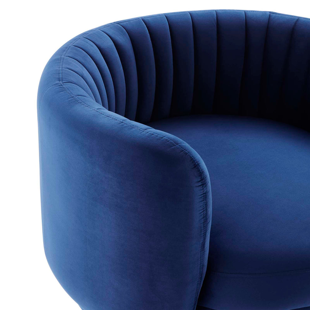 Embrace Tufted Performance Velvet Performance Velvet Swivel Chair By Modway - EEI-4997 | Armchairs | Modishstore - 12