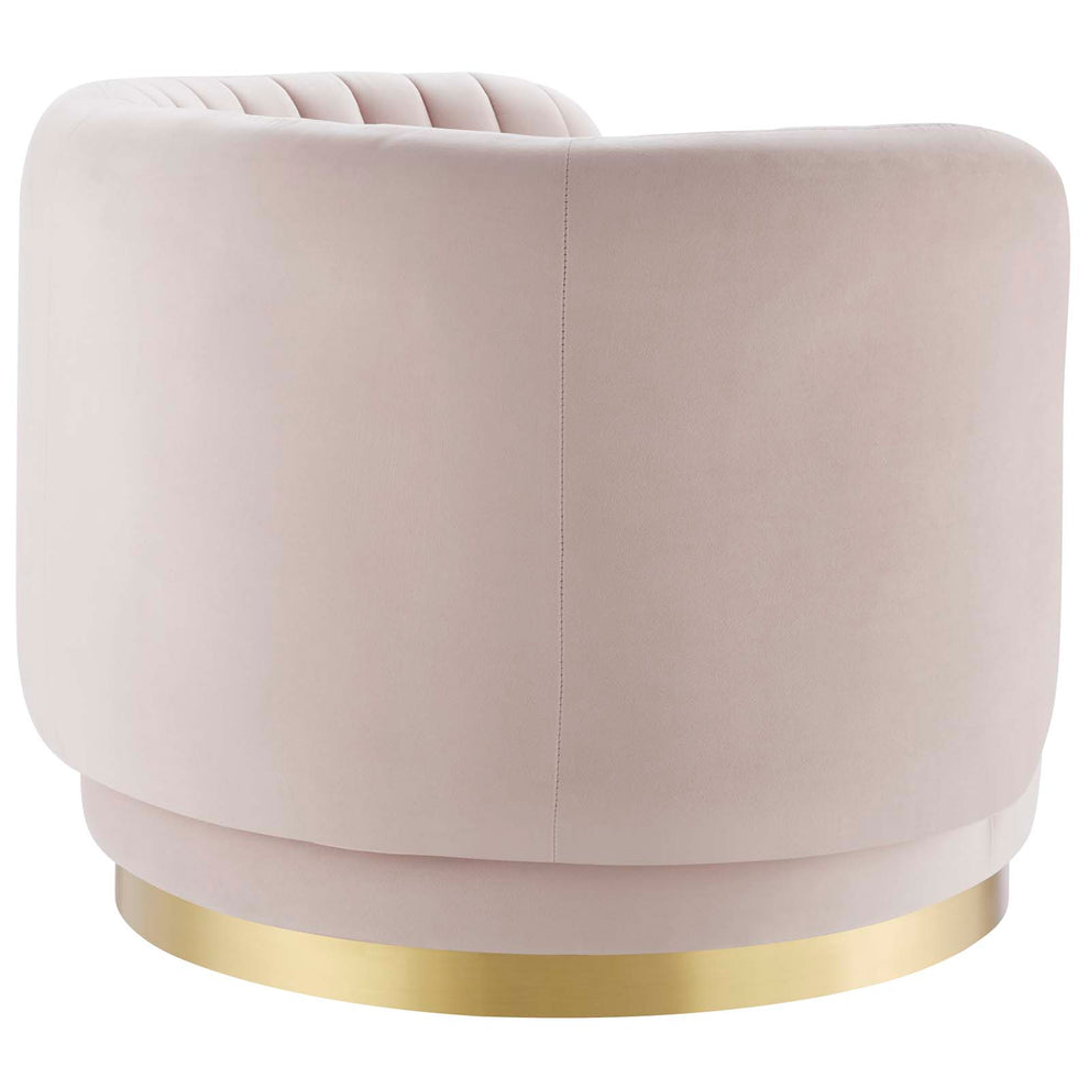 Embrace Tufted Performance Velvet Performance Velvet Swivel Chair By Modway - EEI-4997 | Armchairs | Modishstore - 18