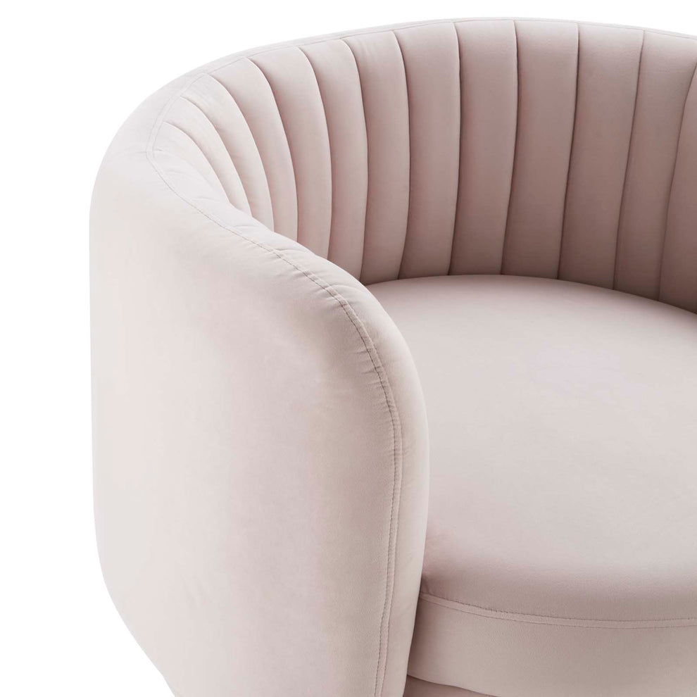 Embrace Tufted Performance Velvet Performance Velvet Swivel Chair By Modway - EEI-4997 | Armchairs | Modishstore - 19