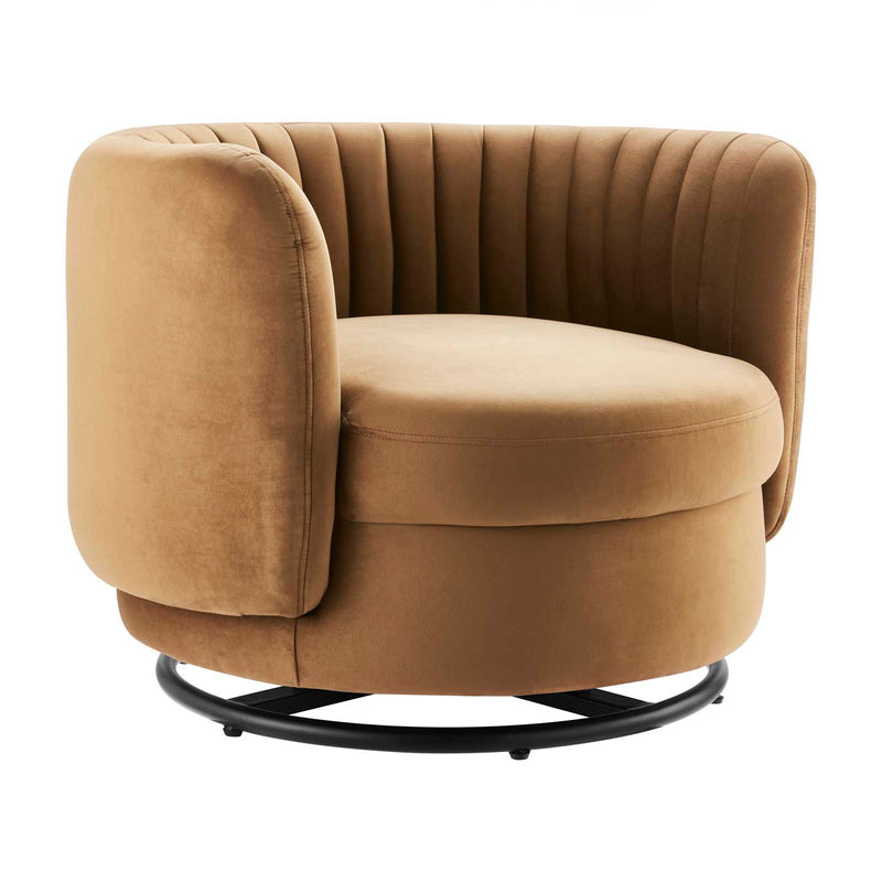 Embrace Tufted Performance Velvet Performance Velvet Swivel Chair By Modway - EEI-4998 | Armchairs | Modishstore - 2