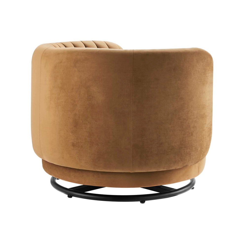 Embrace Tufted Performance Velvet Performance Velvet Swivel Chair By Modway - EEI-4998 | Armchairs | Modishstore - 4