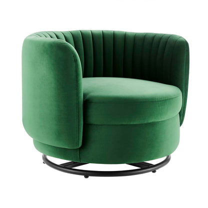Embrace Tufted Performance Velvet Performance Velvet Swivel Chair By Modway - EEI-4998 | Armchairs | Modishstore - 8