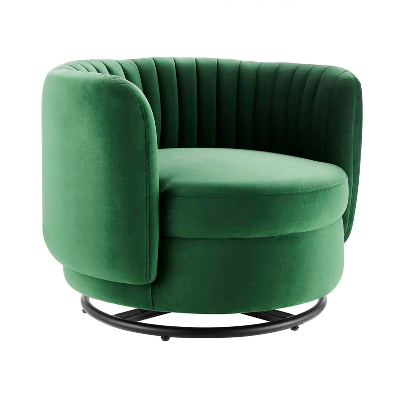 Embrace Tufted Performance Velvet Performance Velvet Swivel Chair By Modway - EEI-4998 | Armchairs | Modishstore - 8